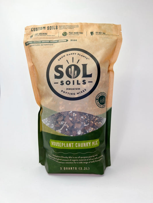 Sol Soils- Houseplant Chunky Mix, 2qt