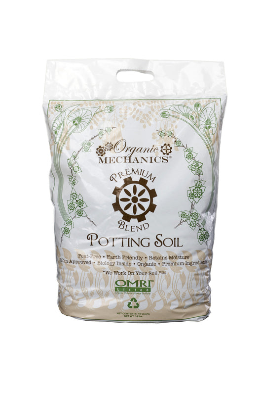 ORGANIC MECHANICS® Premium Blend Potting Soil - 8 qt bag