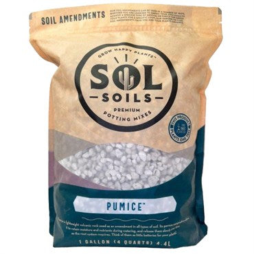 Sol Soils- Pumice, 1 Gallon (4qts)