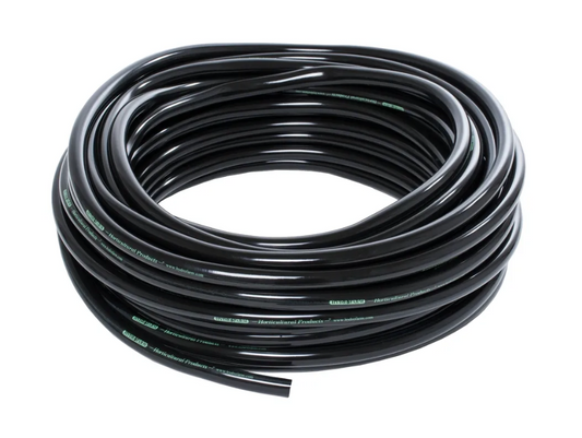black hose tubbing hydroponic, 1/2 inch black tubing, inner diameter