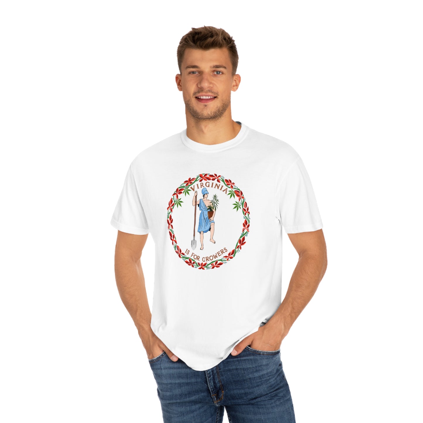 Virginia Is For Growers Unisex Tee-Shirt, White (S, M, L, XL)